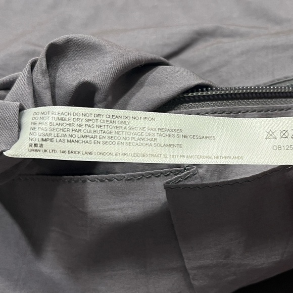 Free People East End Gray Leather Backpack Laptop Bag Carryall Commuter Tote main image 16